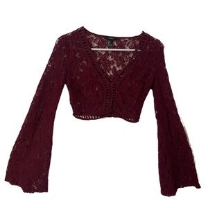 Laced Flora Cropped Top